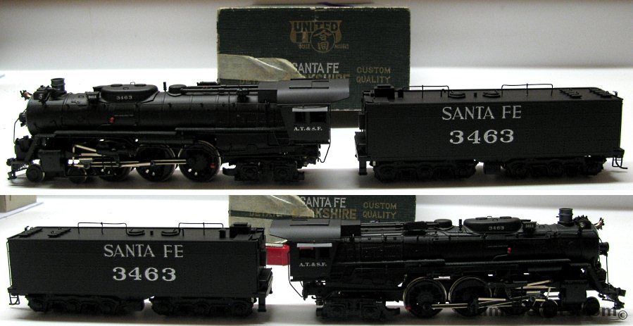 United Scale Models HO Brass Sante Fe AT&SF Hudson 4-6-4 Locomotive and Tender - HO Scale plastic model kit